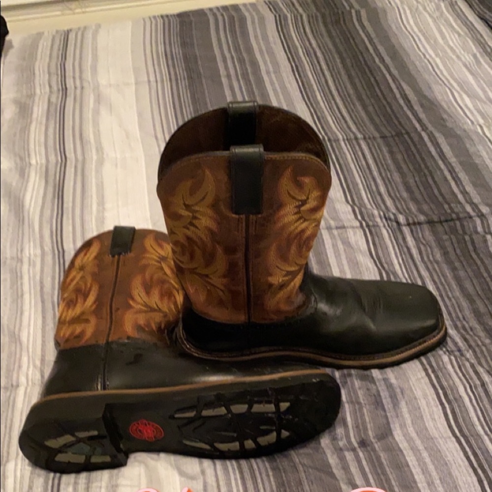 Mens Justin Steel Toe Boots